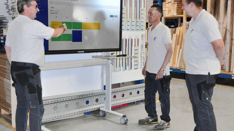 Dynamiser les réunions en industrie grâce aux écrans interactifs