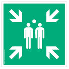 lot-de-2-pictogrammes-adhesif-standard-point-de-rassemblement-l-100-mm