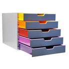 bloc-de-rangement-5-tiroirs-l-280-x-p-356-x-h-292-mm