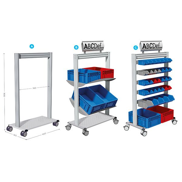 chariot-mobile-porte-bac-leanpost-900 all-groups