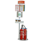 borne-securite-extincteur-avec-1-docaflex-10-poches-a4-et-1-bandeau-bombe-h-2143-mm