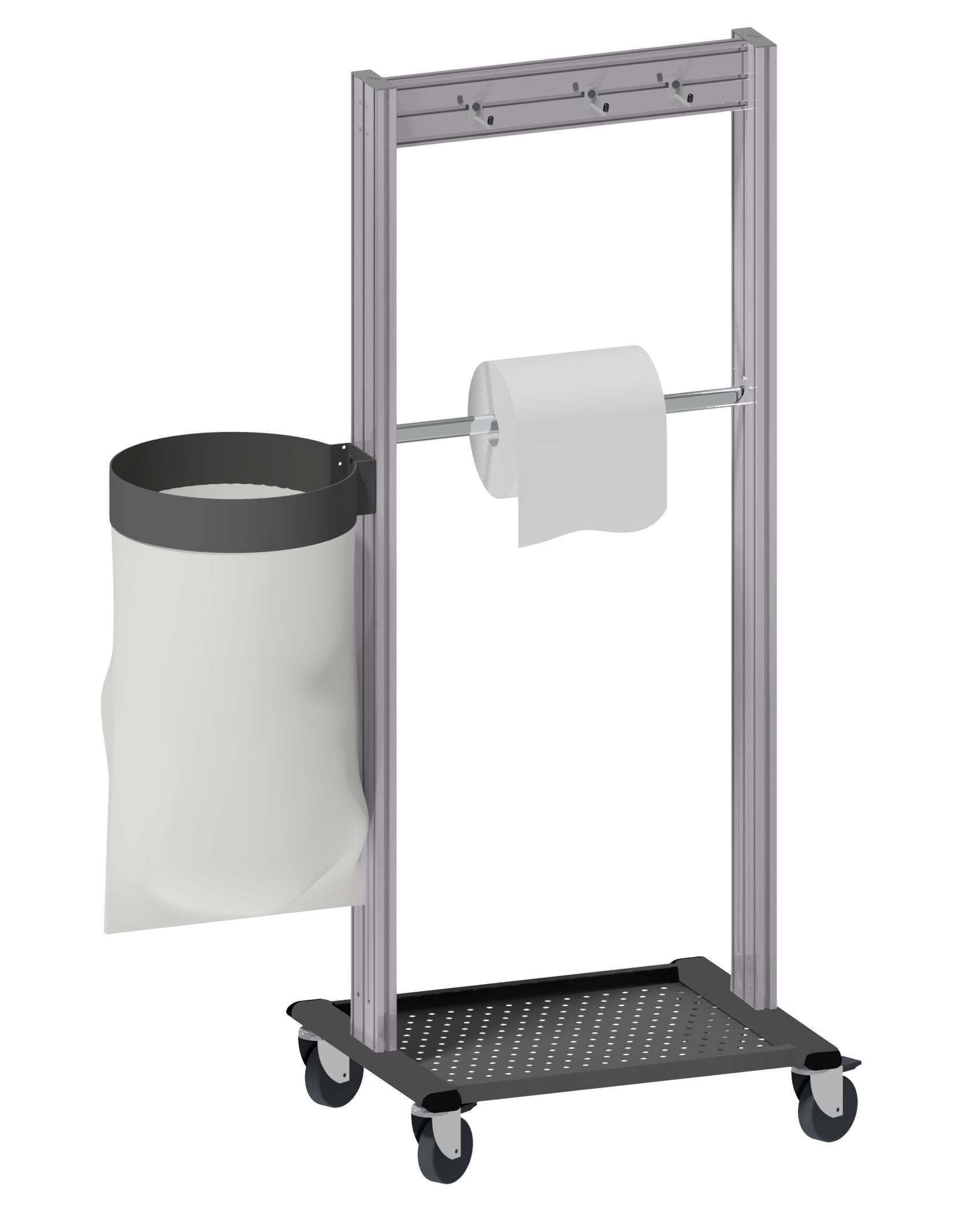 netpost-650-inox-l-650-x-p-550-x-h-1580-mm-sur-roulettes-en-inox-o-100-mm