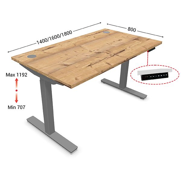 leanergo-bureau-electrique-l-1400-x-p-800-mm-plateau-timber-avec-pietement-gris