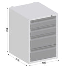caisson-avec-4-tiroirs-a-serrure-l-500-x-p-578-x-h-704-mm-pour-qualipost-3000