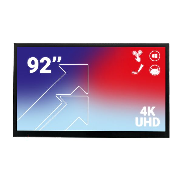 e-meeting-ecran-interactif-tactile-92-l-2203-x-h-1000-mm-avec-support-mural
