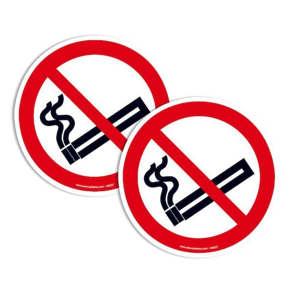 lot-de-2-pictogrammes-adhesifs-au-sol-extra-interdiction-de-fumer-o-200-mm