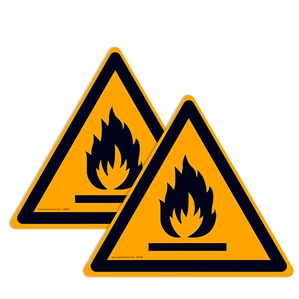 lot-de-2-pictogrammes-adhesif-au-sol-medium-matieres-inflammables-l-300-mm