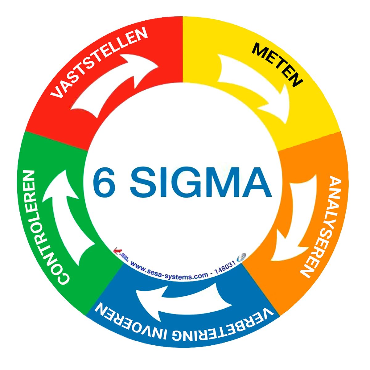 pictogramme-magnetique-6-sigma-avec-5-segments-de-couleurs-o-200-mm