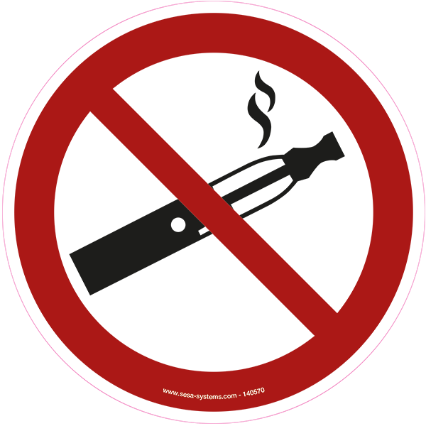 22301_Pictogramme adhesif Vapoter interdit