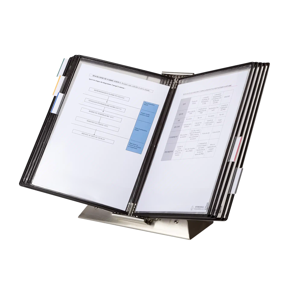 29043_370210_DOCAFLEX PUPITRE VIDE INOX pour 10 pochettes_avec
