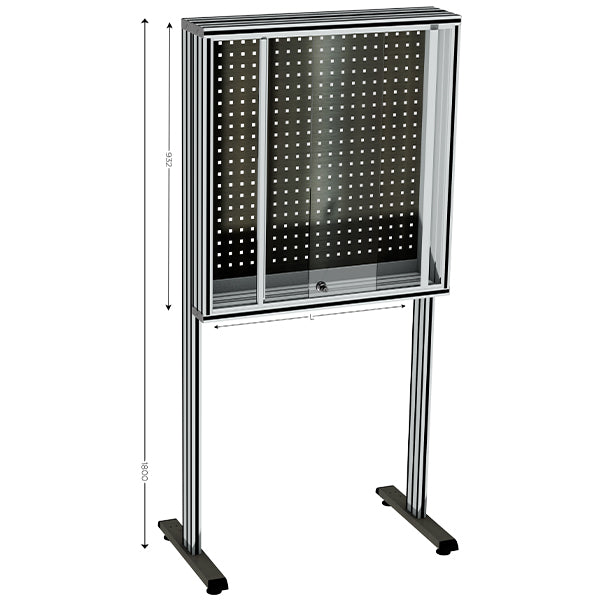 12839_MAINTPOST 350 b sur pieds INOX cotes