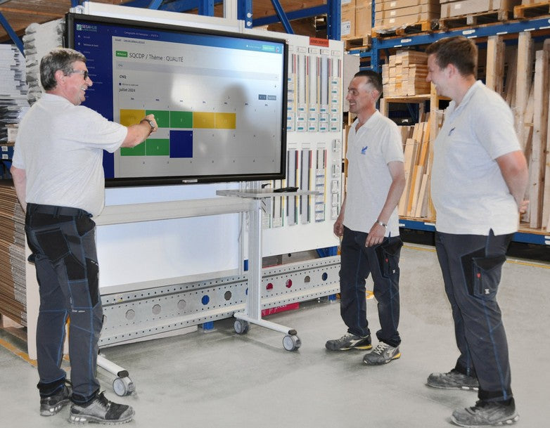 Dynamiser les réunions en industrie grâce aux écrans interactifs