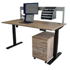 leanergo-bureau-electrique-l-1400-x-p-800-mm-plateau-timber-avec-pietement-gris