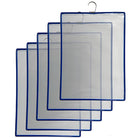lot-de-5-pochettes-docaflex-a5-bleu-verticales-a-crochet