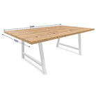 table-de-reunion-l-2000-x-p-1000-mm-plateau-timber-avec-pietement-blanc