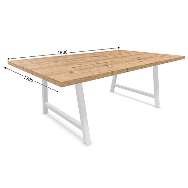 table-de-reunion-l-1600-x-p-1200-mm-plateau-timber-avec-pietement-blanc