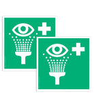 lot-de-2-pictogrammes-adhesif-au-sol-medium-rincage-des-yeux-l-200-mm