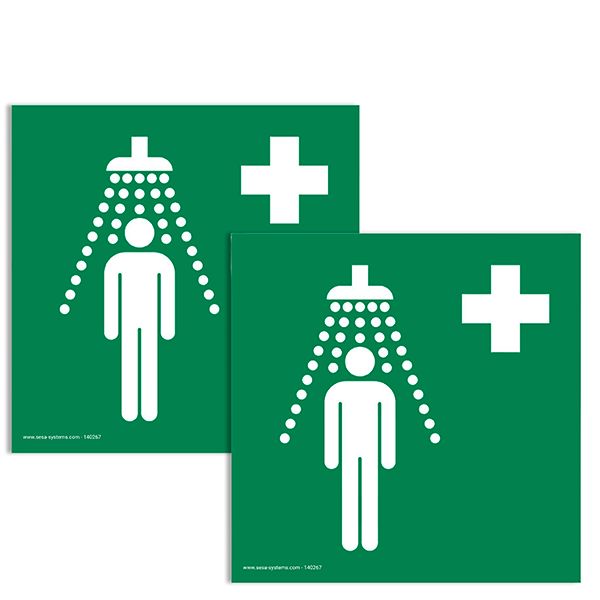 lot-de-2-pictogrammes-adhesif-au-sol-extra-douche-de-securite-l-200-mm
