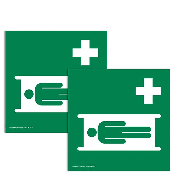 lot-de-2-pictogrammes-adhesif-au-sol-extra-civiere-l-200-mm