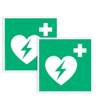lot-de-2-pictogrammes-adhesif-au-sol-medium-defibrillateur-l-200-mm