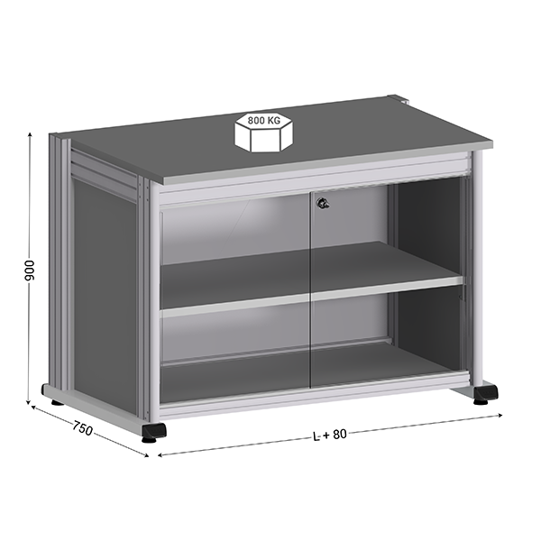 QUALIPOST 3000C avec rangement seul_cote all-groups