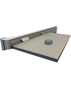 Etagère supérieure fixation sur profil aluminium