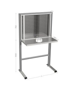 Poste de travail porte-outils INOX