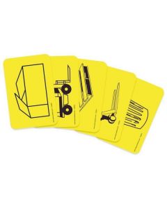 Pictogramme adhésif pour marquage au sol