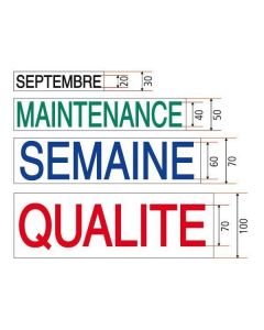 Titre magnétique avec texte au choix