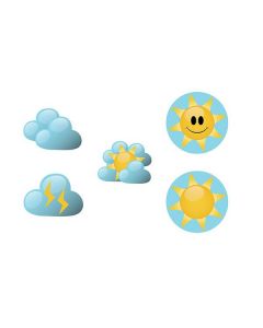 Symboles magnétique soleil/nuage
