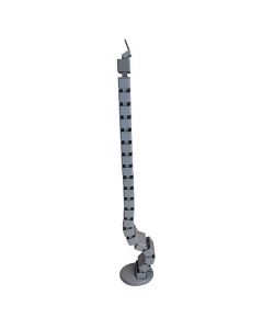 Goulotte passe-câble gris articulé