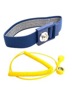 Bracelet ESD antistatique avec câble spiralé