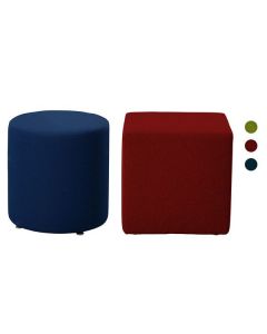 Assise en tissu en forme géométrique