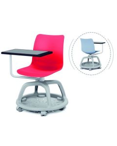 Chaise avec tablette écritoire