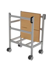 Chariot mobile porte carton