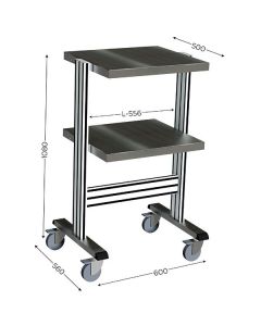 Desserte mobile pour atelier INOX