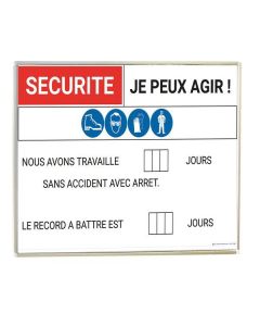 Panneau magnétique sérigraphié