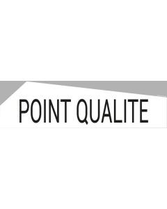 Bandeau design "POINT QUALITÉ"