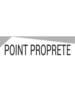 Bandeau design recto/verso "POINT PROPRETÉ"