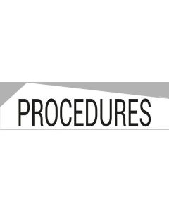 Bandeau design "PROCÉDURES"