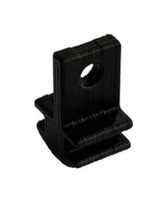 Crochet coulissant pour rail acier suspendu