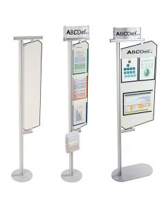 Potence d'affichage avec surface magnétique