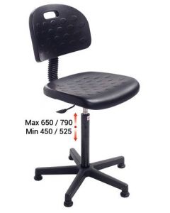 Chaise d'atelier ergonomique