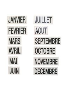 Mois de janvier à décembre magnétique