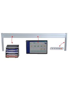 Structure aluminium pour bureau ergonomique
