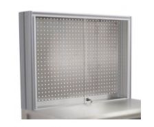 Portes coulissantes en PMMA verrouillable à clef