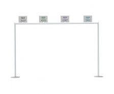 Rail aluminium sur portique