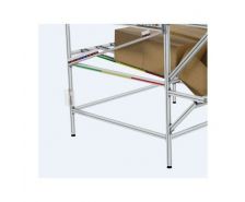 Rail de guidage pour coulissement des cartes KANBAN