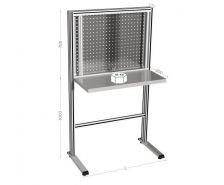 Poste de travail porte-outils INOX