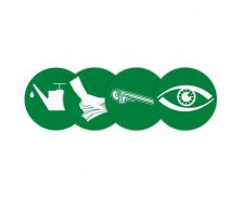 Pictogramme de maintenance magnétique vert